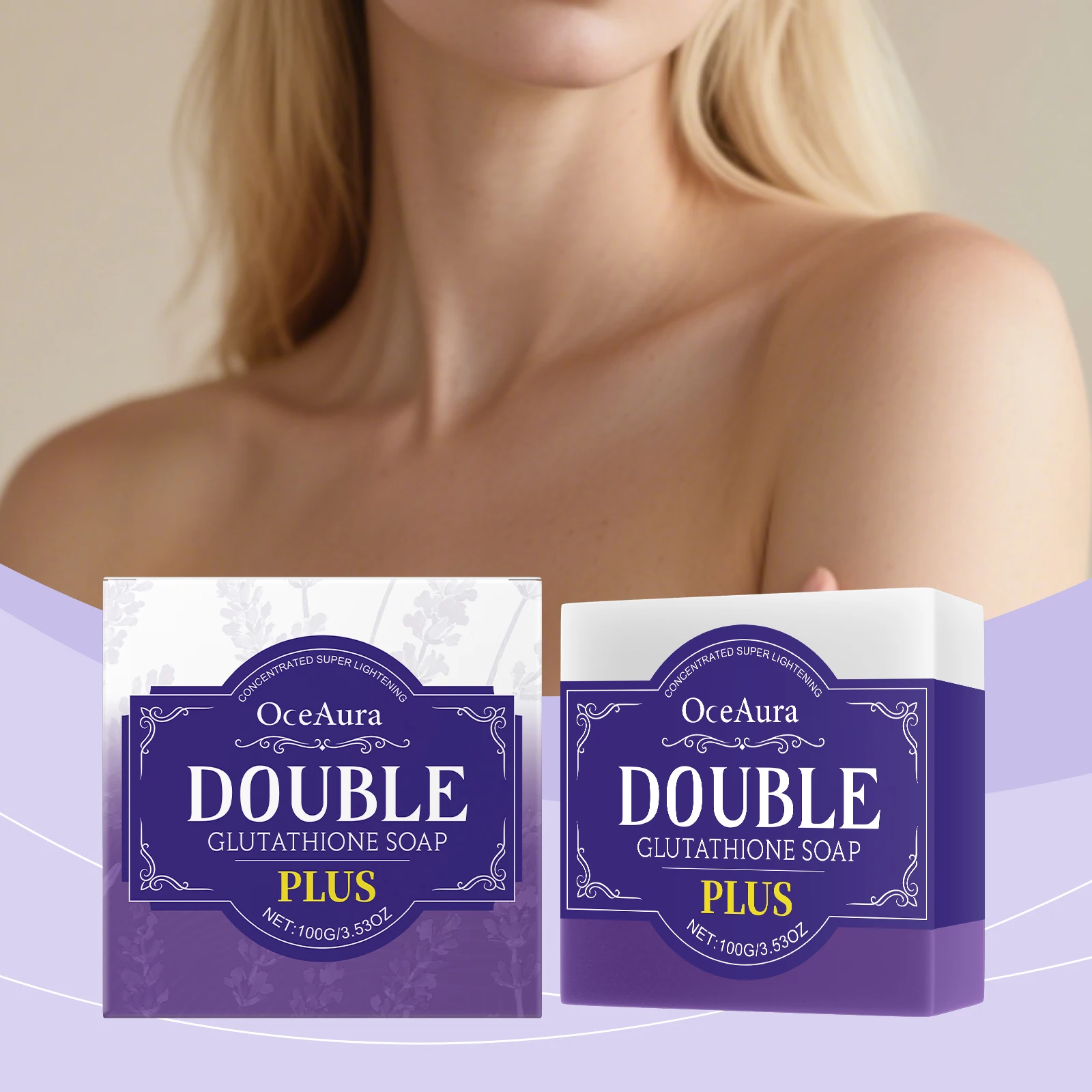 

Lavender Bath Soap - Aromatic, Cleanses Skin All Over the Body, Leaves Skin Moist, Fragrant and Soft, a Bath Cleansing Soap