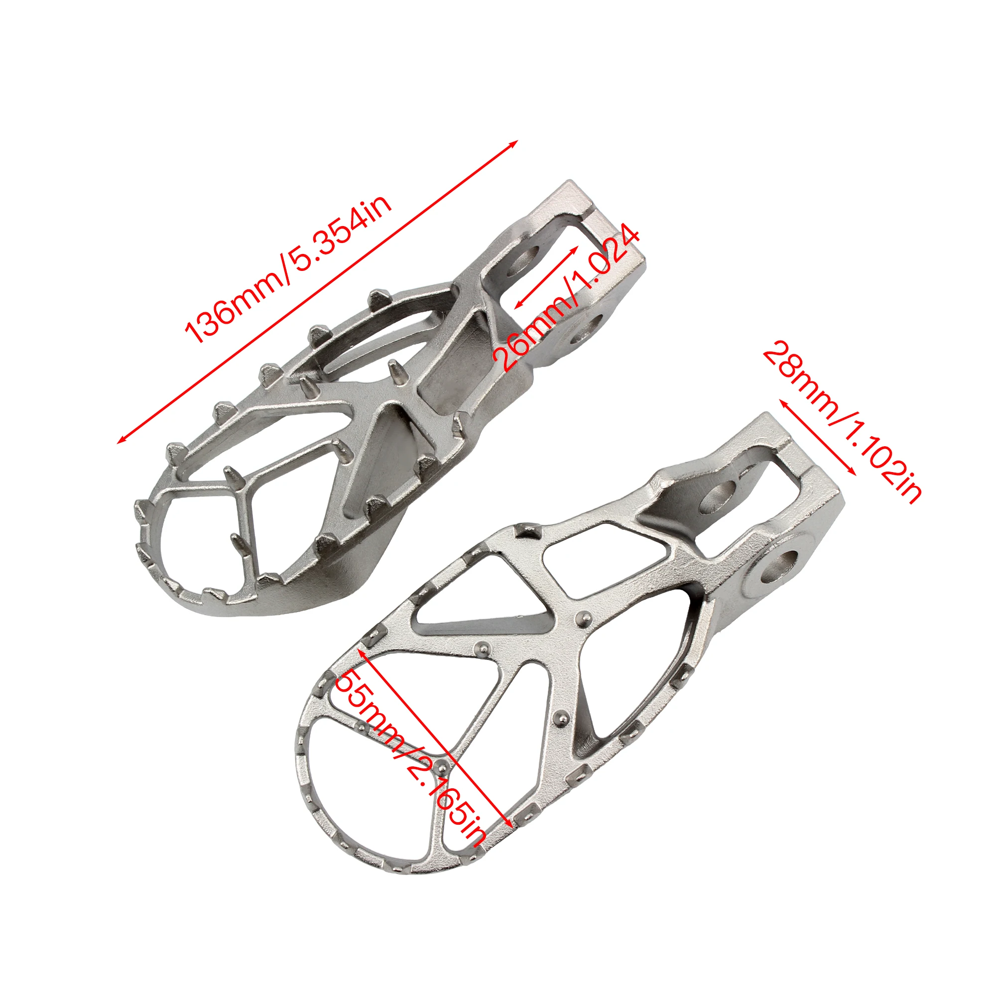 Motorcycle Foot Pegs For KTM SX 125 150 250 SXF XC 350 450 2018-2024 Stainless Steel Pedal Accessories Dirt Bike Motocross