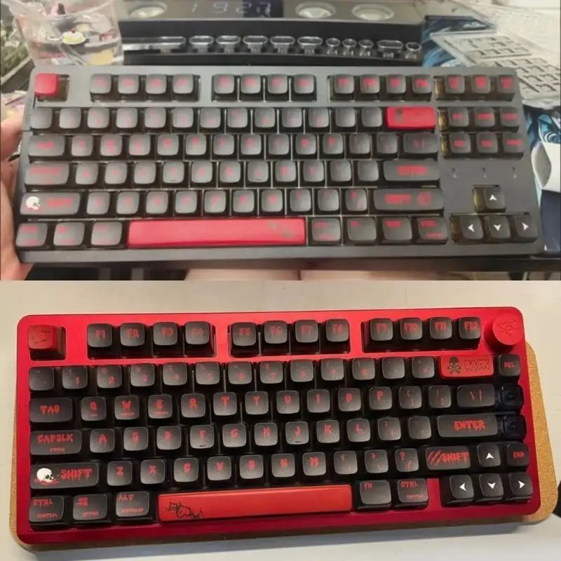 أغطية مفاتيح Y1UB ذات ارتفاع بودنغ كارتون نايتس لـ 116 لوحة مفاتيح سلسة #5