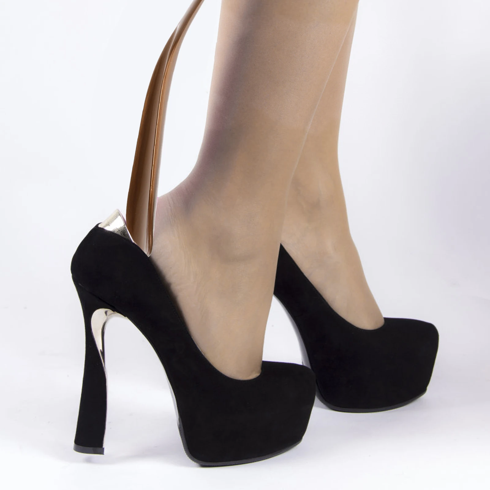 

2Pcs Plastic Shoehorns Ergonomic Streamlined Design Hanging Shoehorn Tools Home Shoelifters Shoes Accessories Portable Shoe