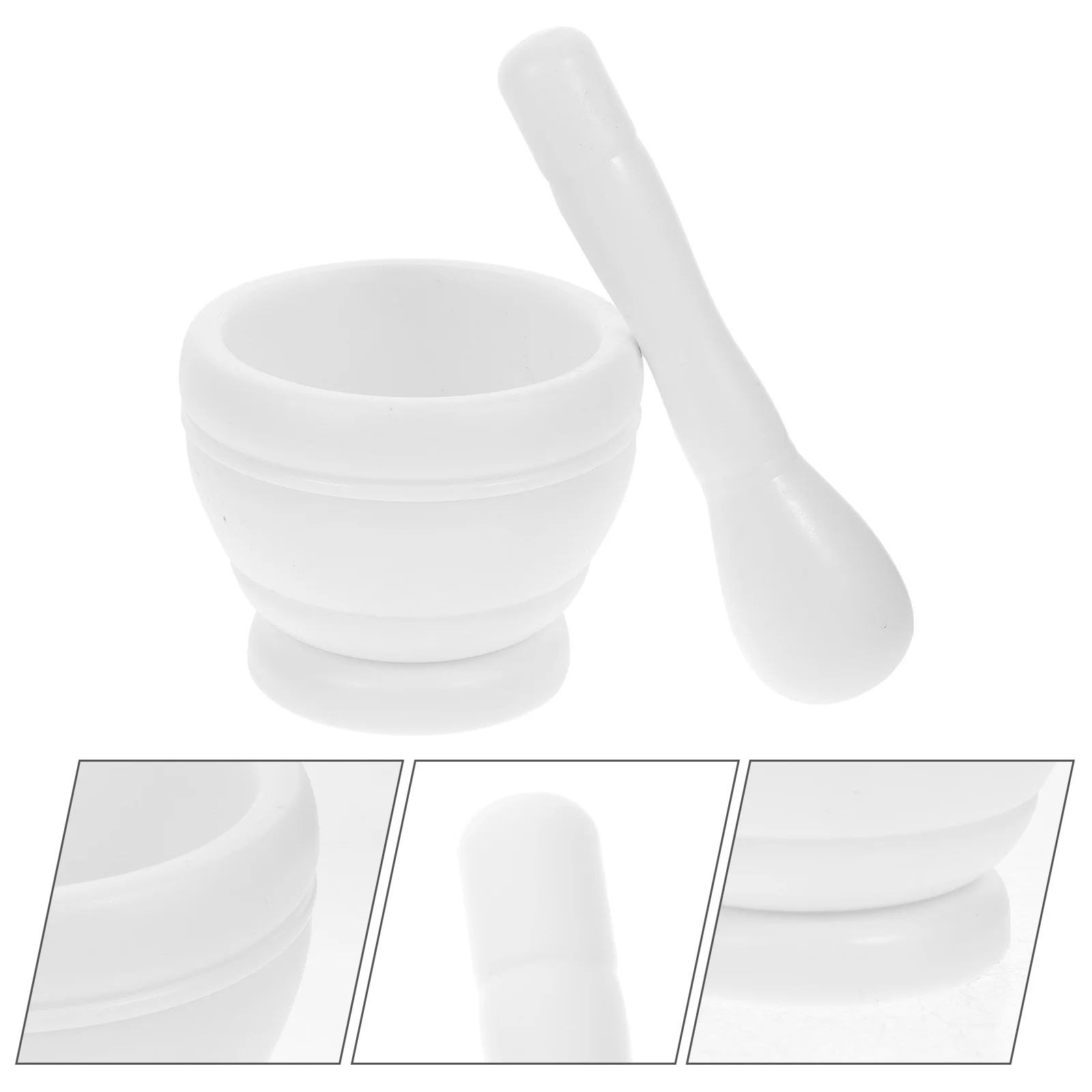 

1 Set Pestle Garlic Mashing Bowl Garlic Masher Kitchen Ginger Crusher Tool Reusable Spices Grinding Bowl Household Pot For