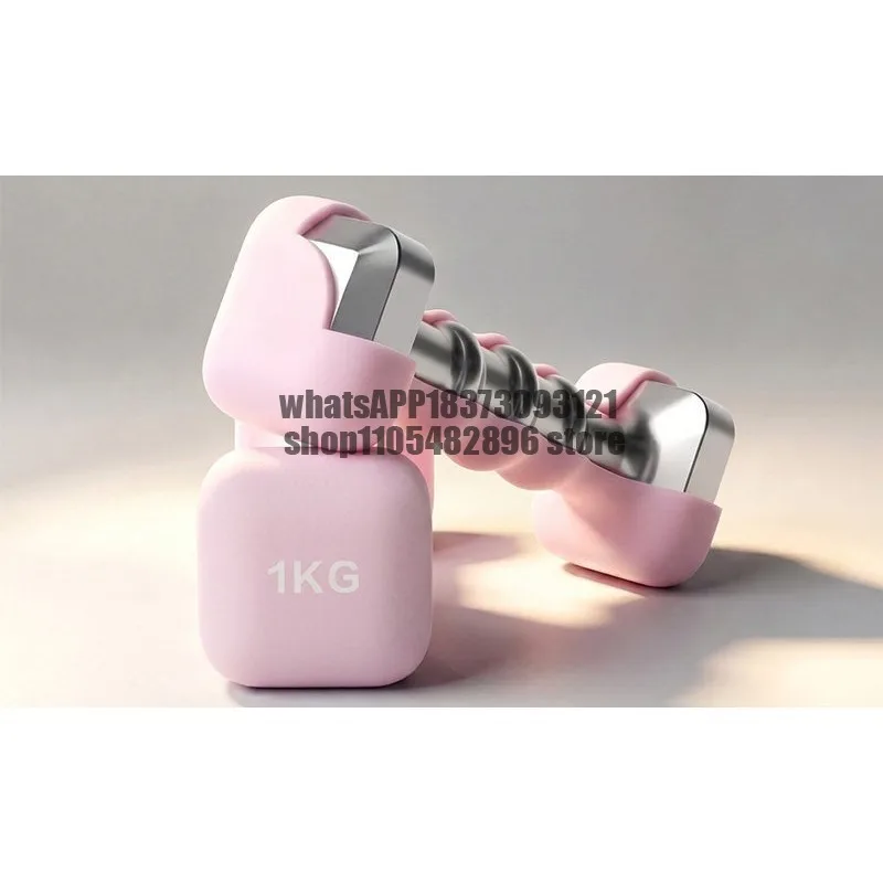 Dumbbell women's fitness home shoulder and back light plastic sports 2kg pair combination set