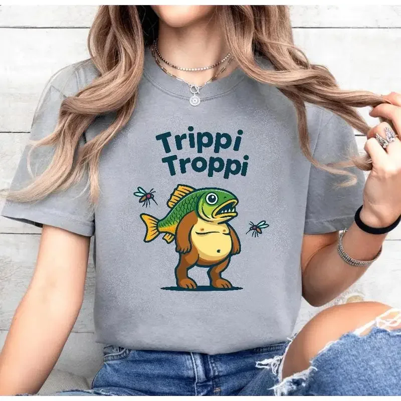 Trippi Troppi T Shirt Anomaly Bootleg Troppa Trippa Sea Bear King Italian Brainrot Funk Brain Rot