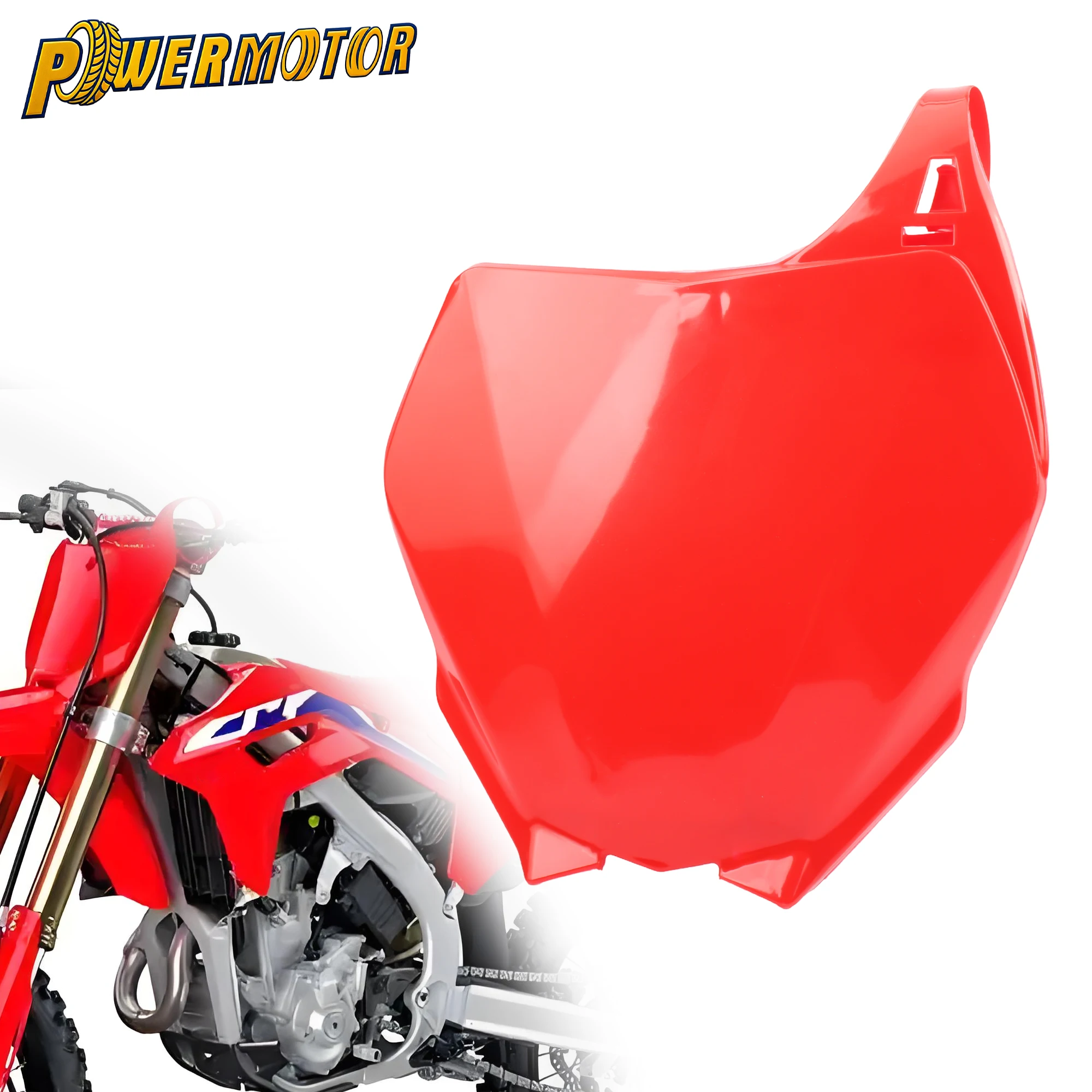 

Motorcycle Fairing Front Number Holder Plates for Yamaha YZ125 YZ250 Name Panel Plastic 2006-2014 Motocross Accessories Enduro