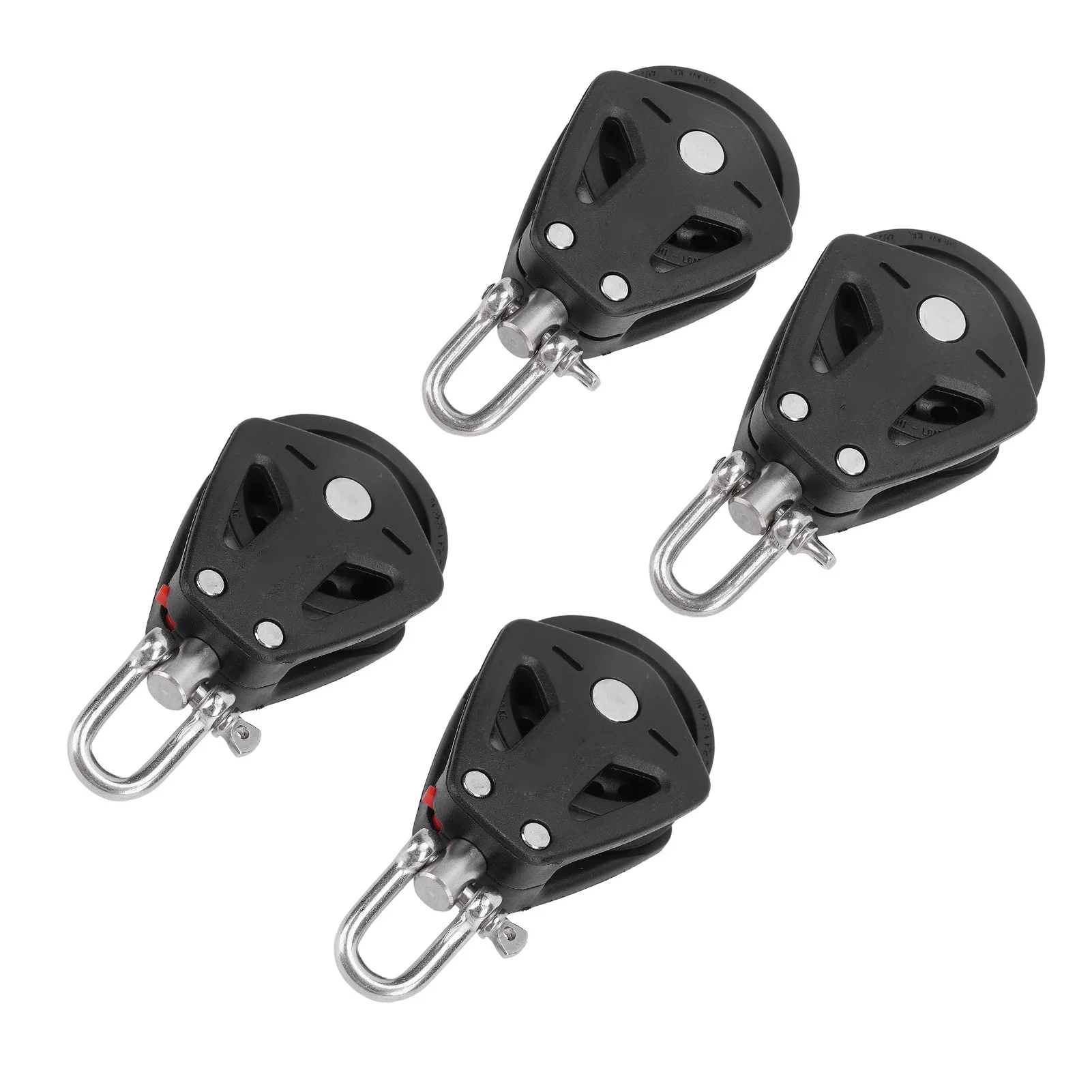 Marine Pulley Stainless Steel Wearproof Heavy Duty High Load Capacity Kayak Pulley Block Reduce Noise Silent for Canoes