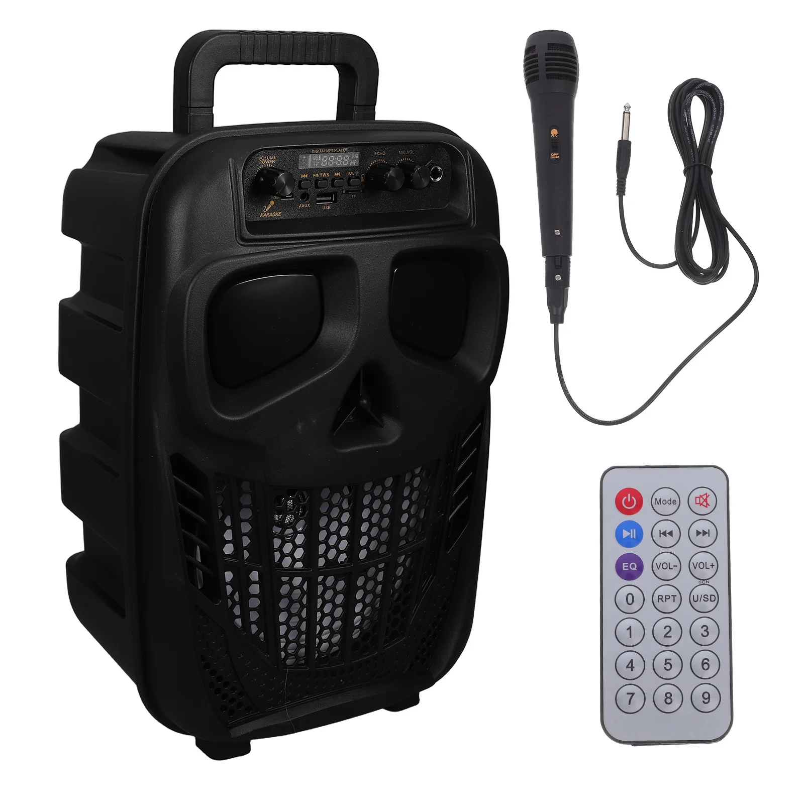 

Portable Karaoke Speaker 8 Inch Wireless Big Sound LED Lights Outdoor Party Family Gathering Music Speaker Portable Pa System
