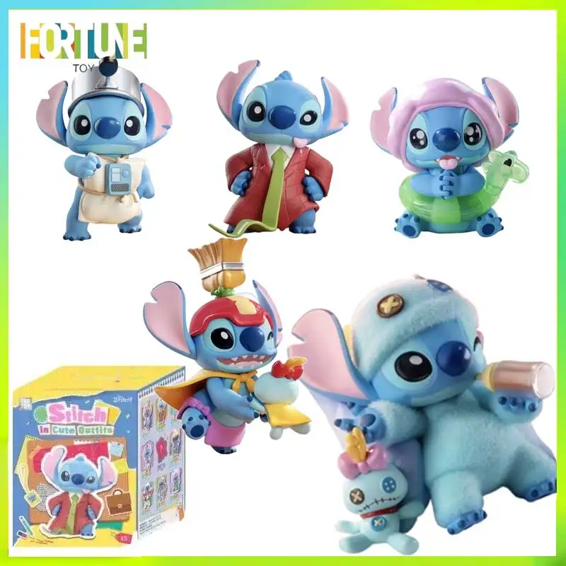 

Blind Box Toys Disney Stitch Cute Dress Up Series Handheld Trendy Blind Box Baby Accessories Gifts