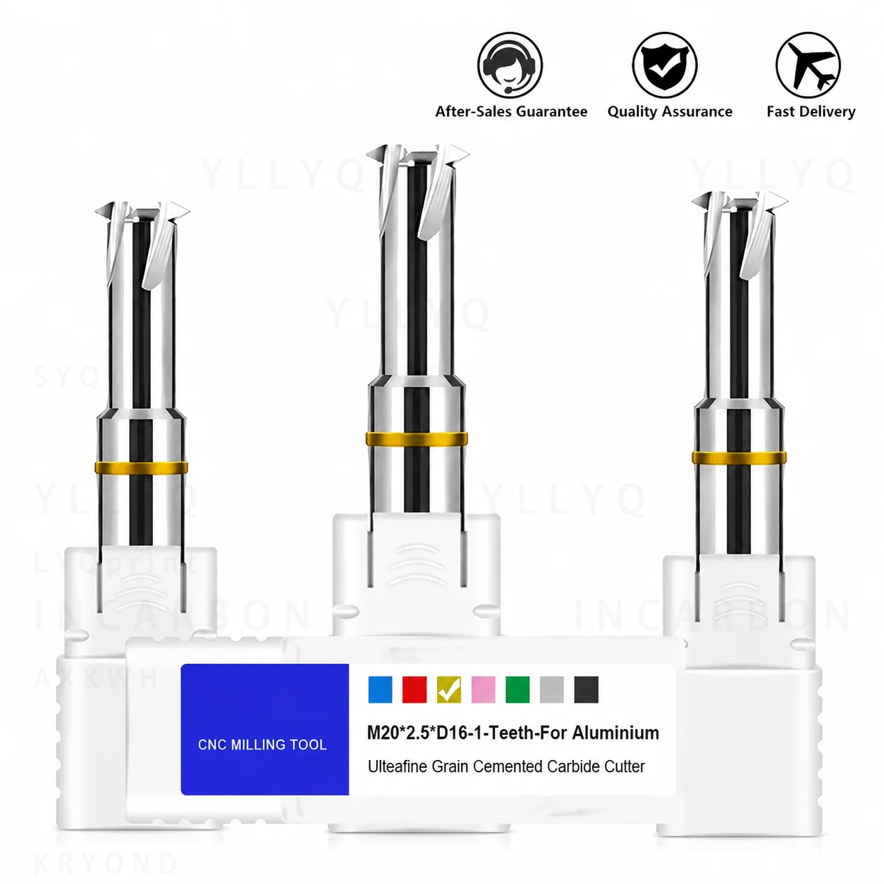 HRC55 Single Tooth Thread Milling Cutter Carbide End Mill Tungsten Steel CNC Thread Mill for Aluminum Metal Machining