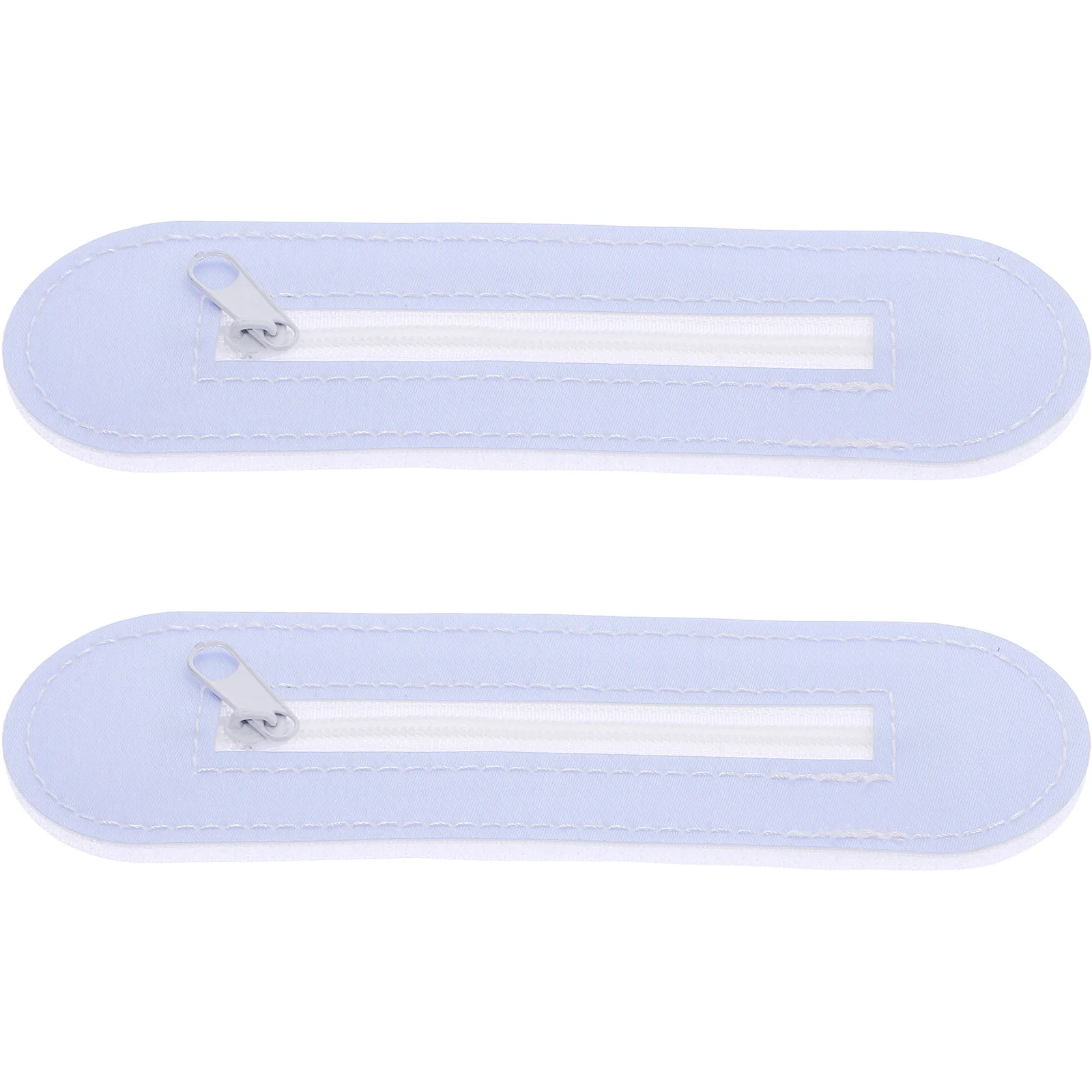 

2Pcs Bed Nets Zipper Seam Dorm Bunk Bed Charging Tape Phone Cable Port Blue Nets Seam with Zipper Decor Canopy