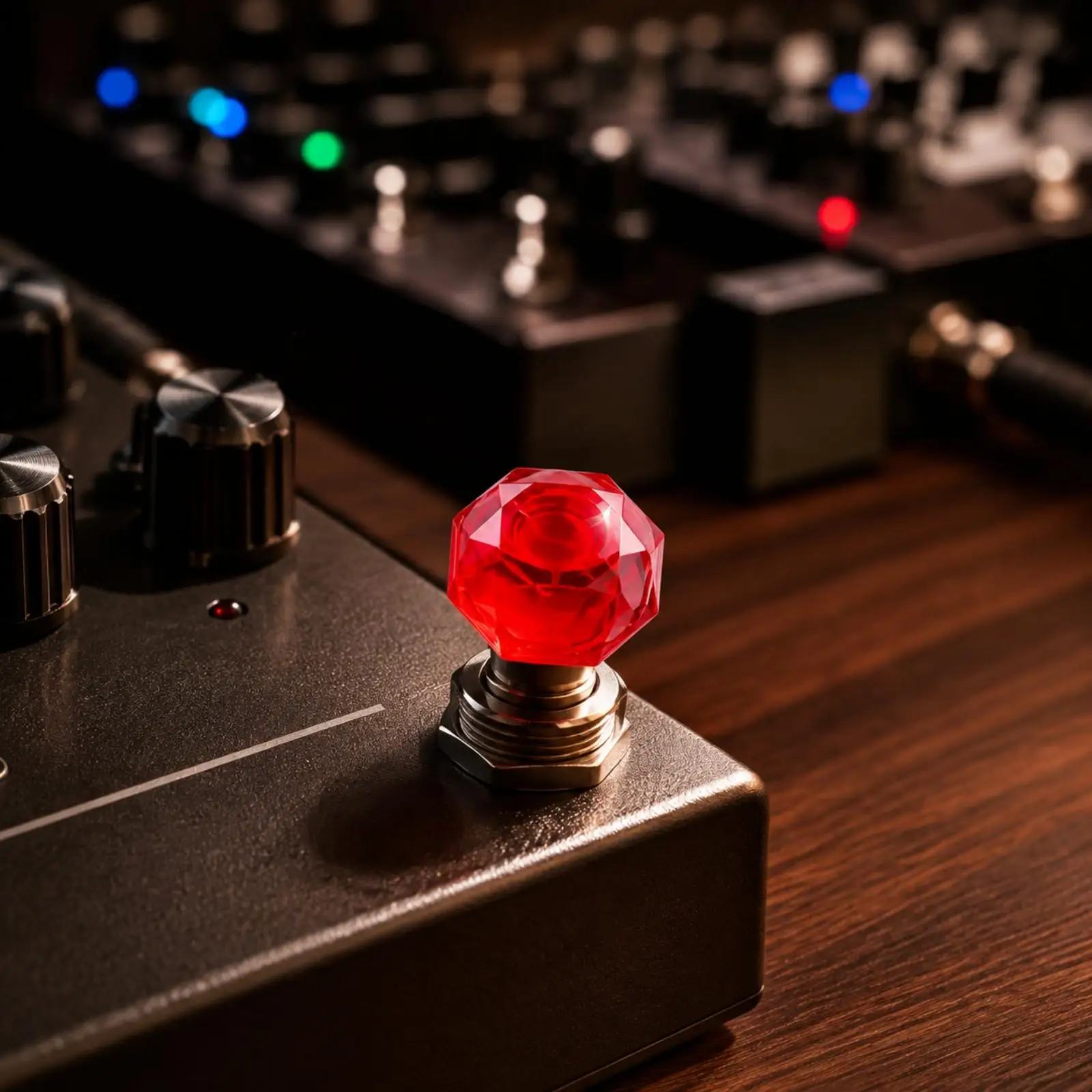 Diamond Faceted Guitar Pedal Button Topper Cap Translucent Plastic Footswitch Cover for Effect Pedal Decorative Upgrade