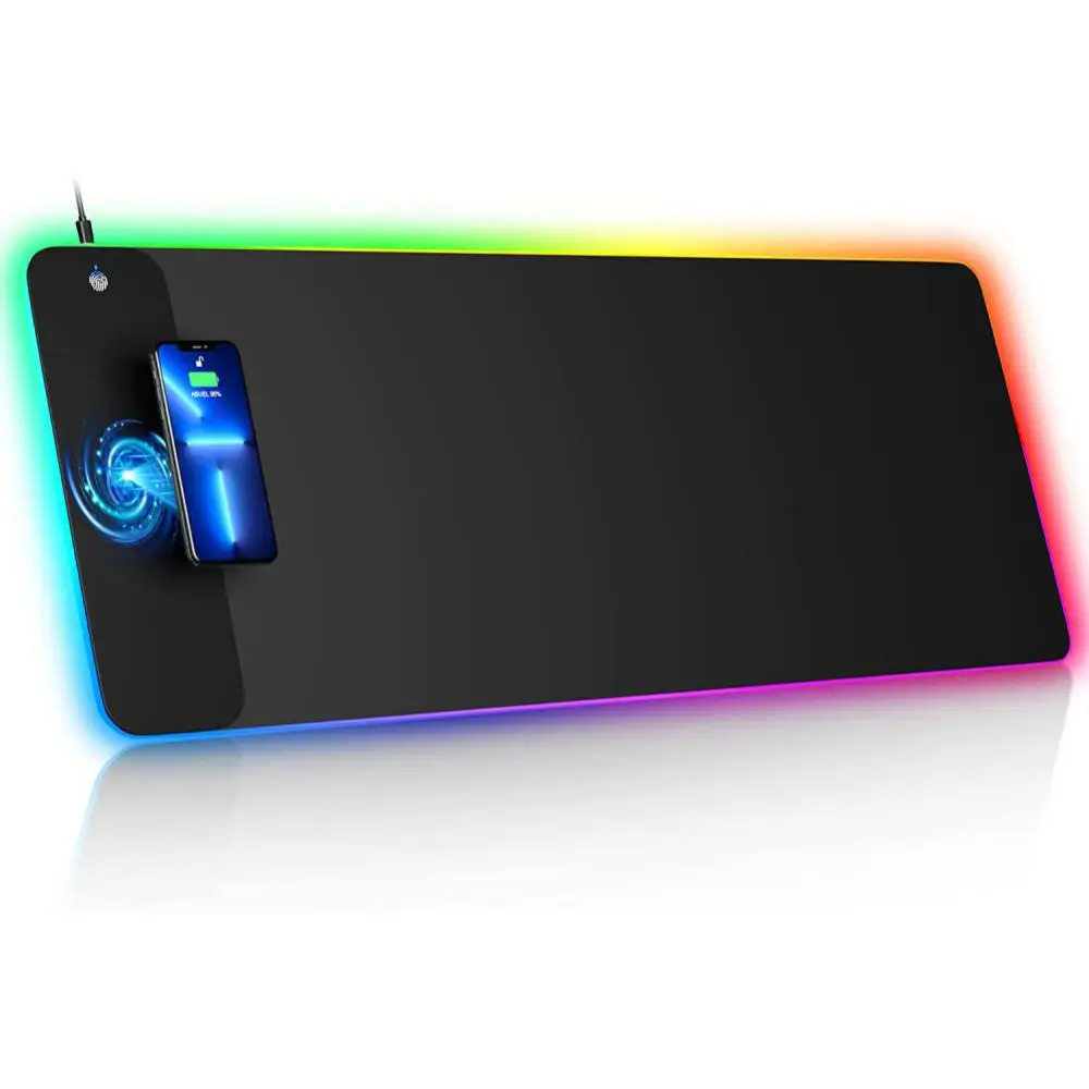 XXL Gamer Mouse Pad 800×300 Wireless Recharging RGB Backlight Computer Mice Mat Thickened NonSlip Keyboard Mat Gaming PC LED Mat