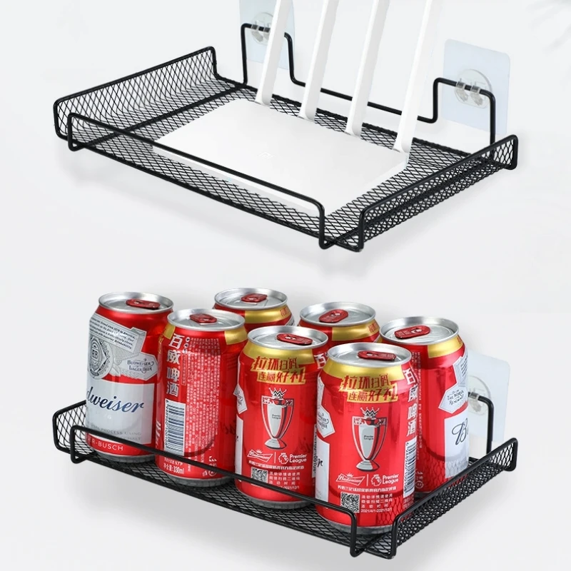 1-3PCS No Drill Wall Mount Shelf Multifunctional Storage Rack Cable Box Organizer for Router Books Decor Home Office Kitchen Use