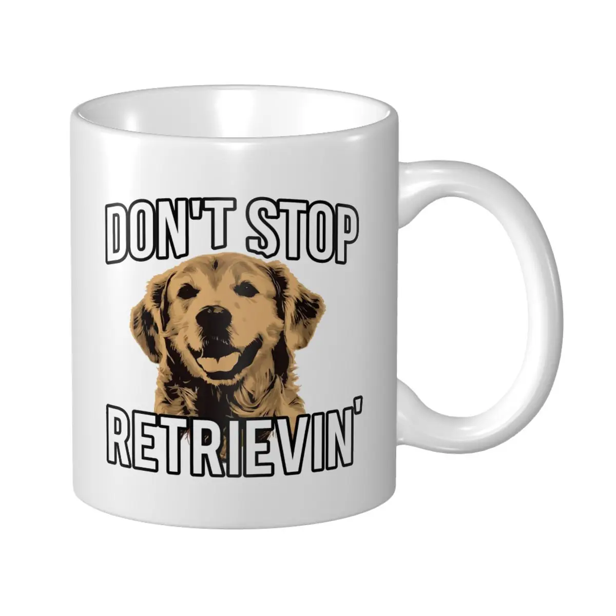 Mark Cup Mug Don't Stop Retrieving - Funny Golden Retriever Owner Coffee Mugs Tea Milk Water Cup Travel Mugs For Office Home