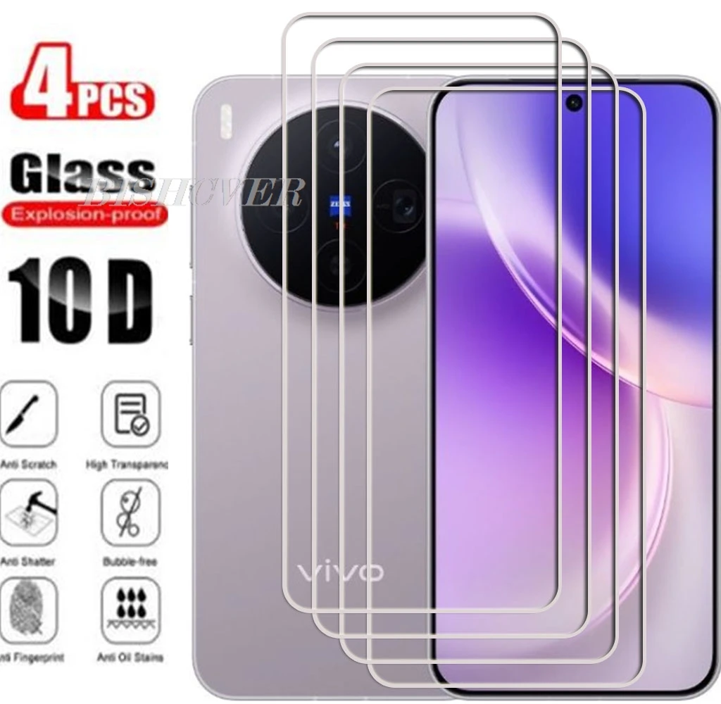 

4PCS Tempered Glass For Vivo X300 Pro V2502A, V2502DA ON VivoX300Pro VivoX300 X300Pro Screen Protector Protective Film