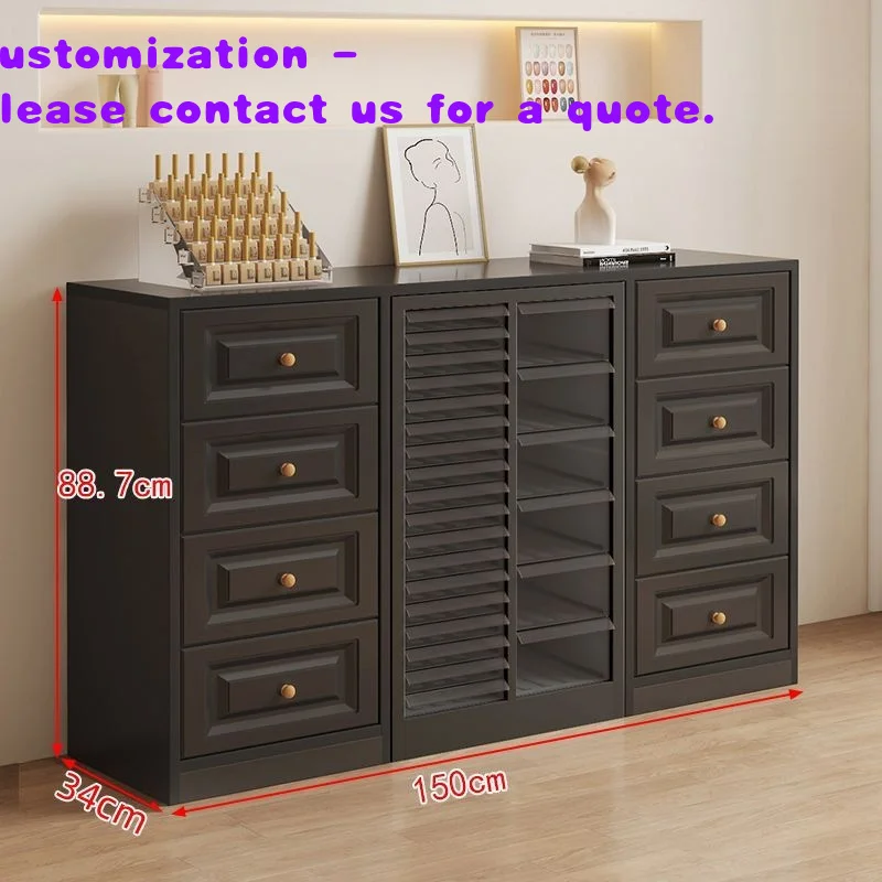 custom.Modern Style Factory-Made Wooden Jewelry Showcase Display with LED Light Shop Fitting Counter Jewellery Stores