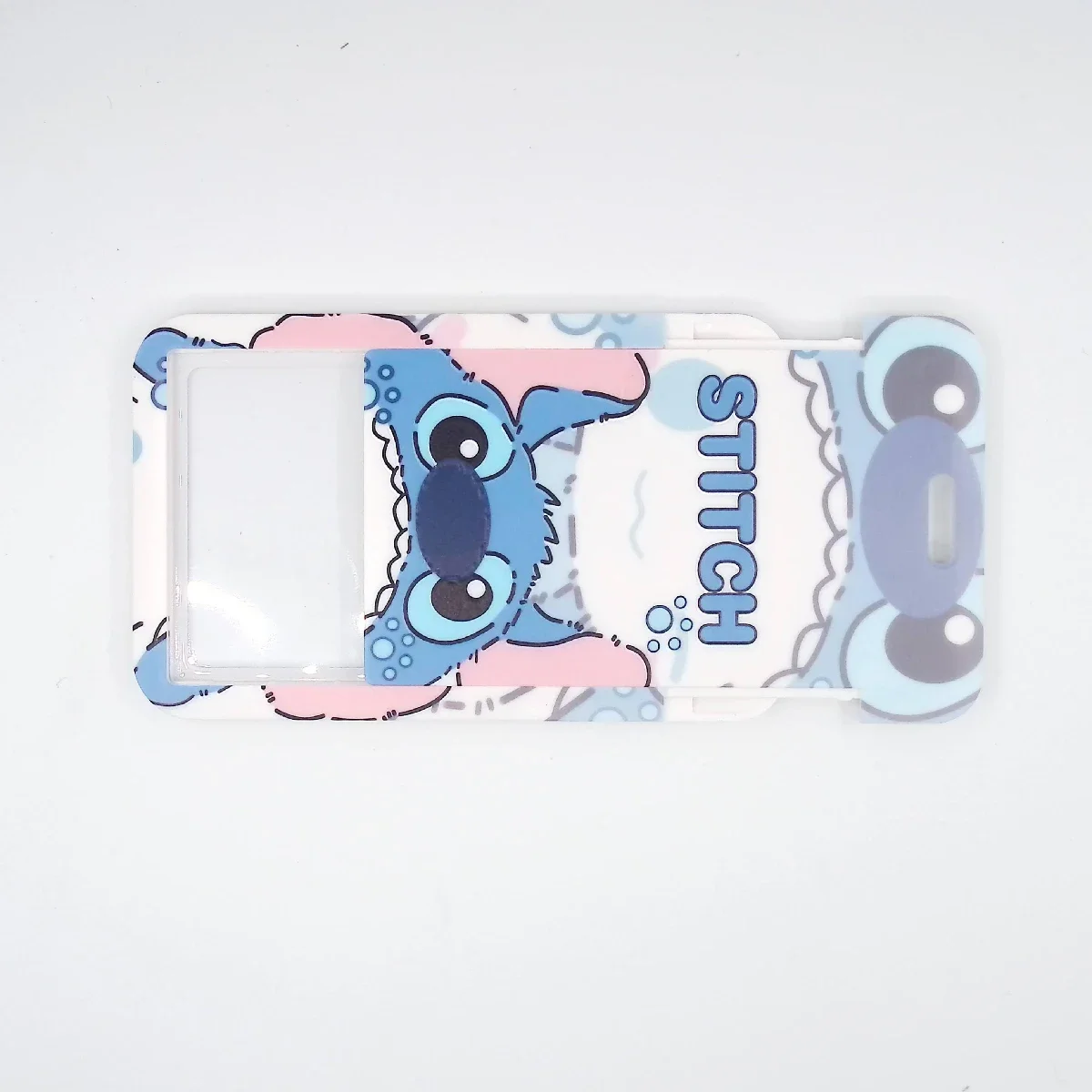 Potdemiel Stitch Angel Cartoon Student Card Clip Meal Card Bus Card Holder Access Control IC Card Campus Card Pack