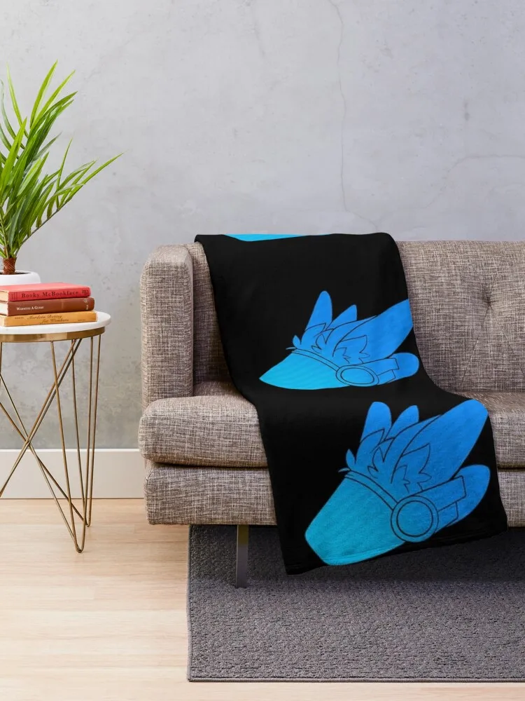 Neo Wallpaper - Protogen Head Throw Blanket Personalized Gift For Decorative Sofa Furrys Blankets