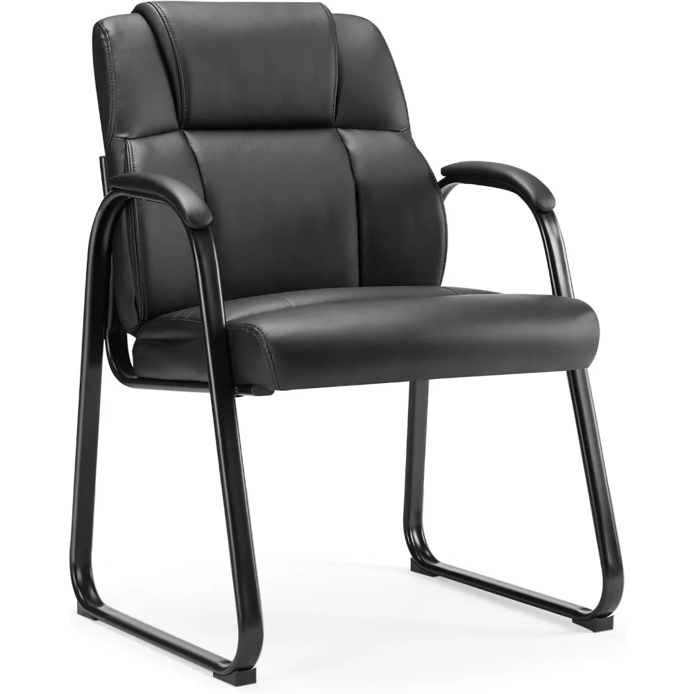 Comfortable Stationary Reception Chairs with Padded Arms for Various Spaces