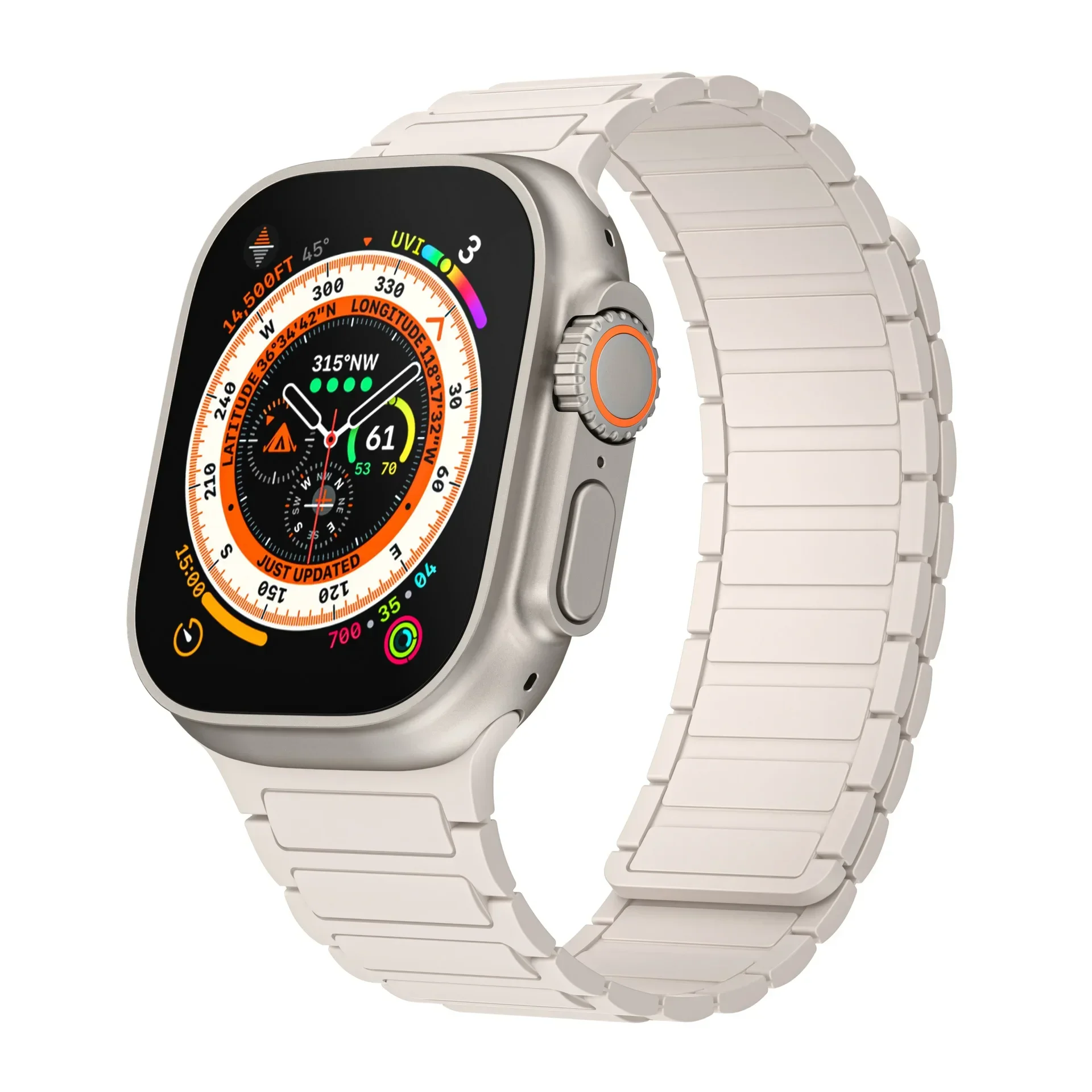 Magnetic Silicone Sports Band for Apple Watch Ultra 2 49mm 10 46mm 42mm Comfortable Replaceable Wristband iWatch 9 8 7 6 5 4 SE