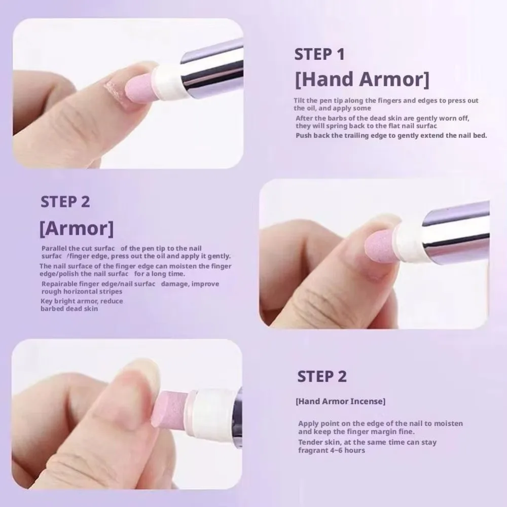 3-in-1 Design Cuticle Oil Pen Nutritional Oil Nourishing Formula Nail Care Pen Brittle Nail Treatment Dead Skin Remover