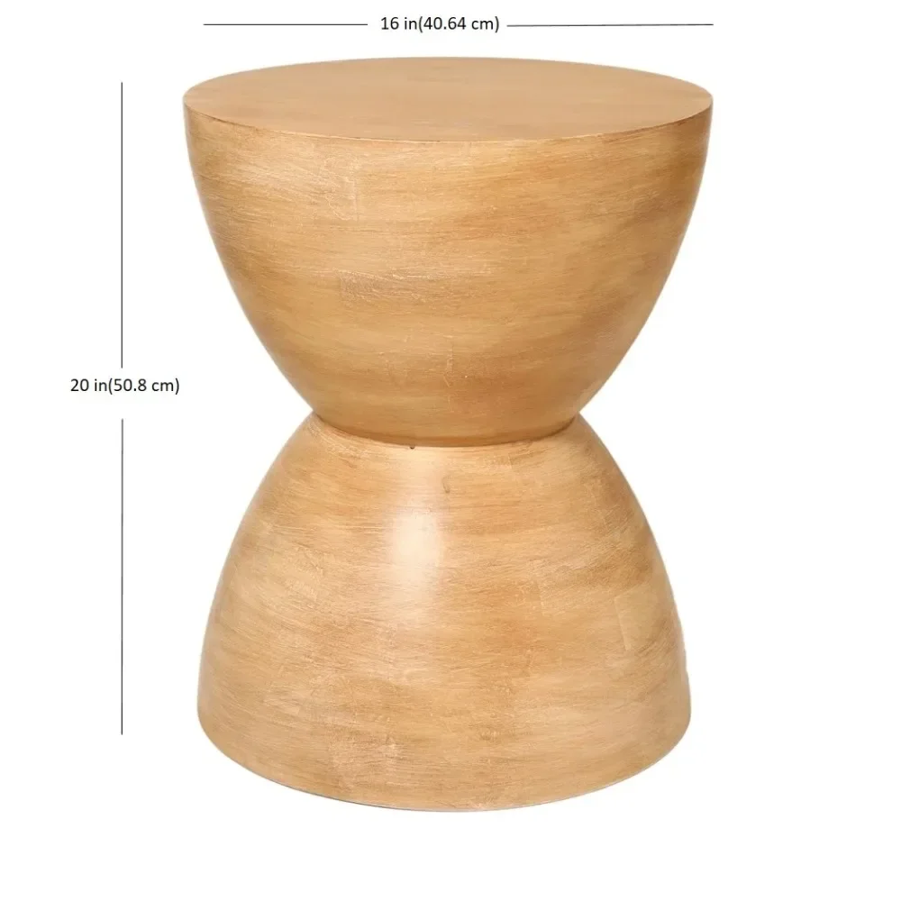 Wood End Table, Light Honey Finish