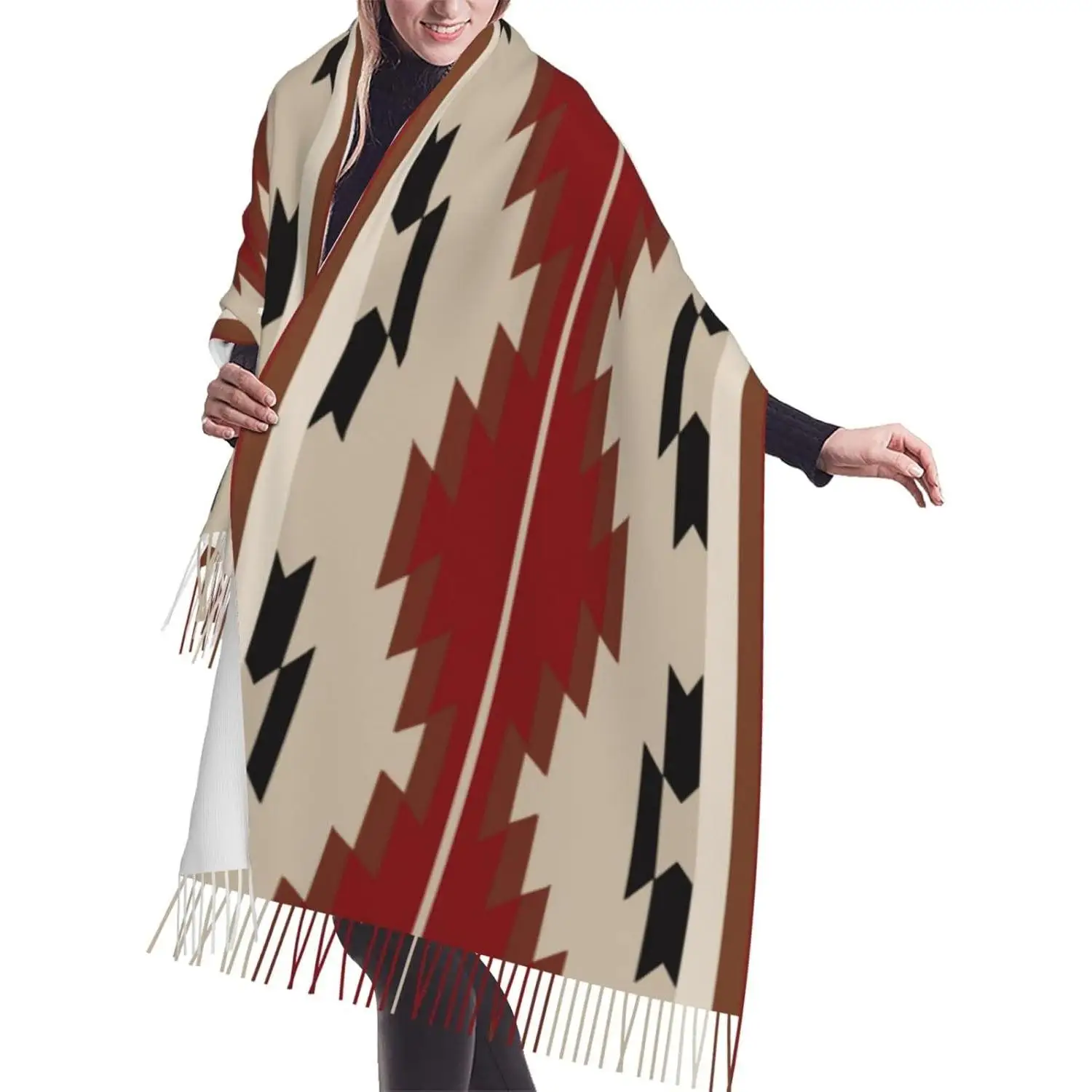 

Шарфы для женщин, теплая шаль с кисточками, длинные накидки, одеяла, шарфы на зиму и осень, подарок для женщин, весна-осень-зима