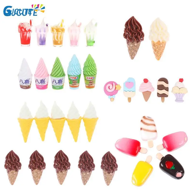 1:12 Dollhouse Miniature Mini Ice Cream Model Food Pretend Play Toys Doll House Ice Cream