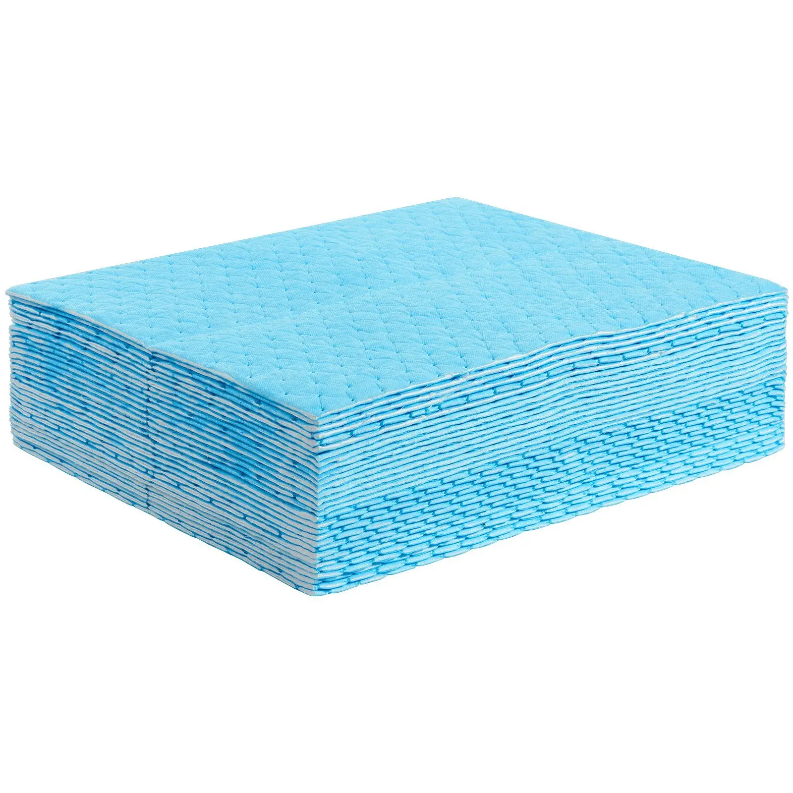 Saugfähige Auslaufpads, wasserabsorbierende Mattenunterlage in Spenderbox, 6 Gal Kapazität, 15" L x 19" B Saugfähiges Polypropylen-Unterlage