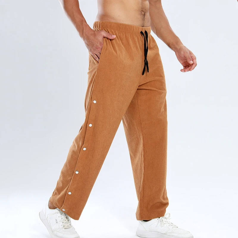 

Винтажные брюки, мужские летние модные вельветовые брюки в стиле ретро, мужские повседневные однотонные брюки, спортивные уличные спортивные штаны