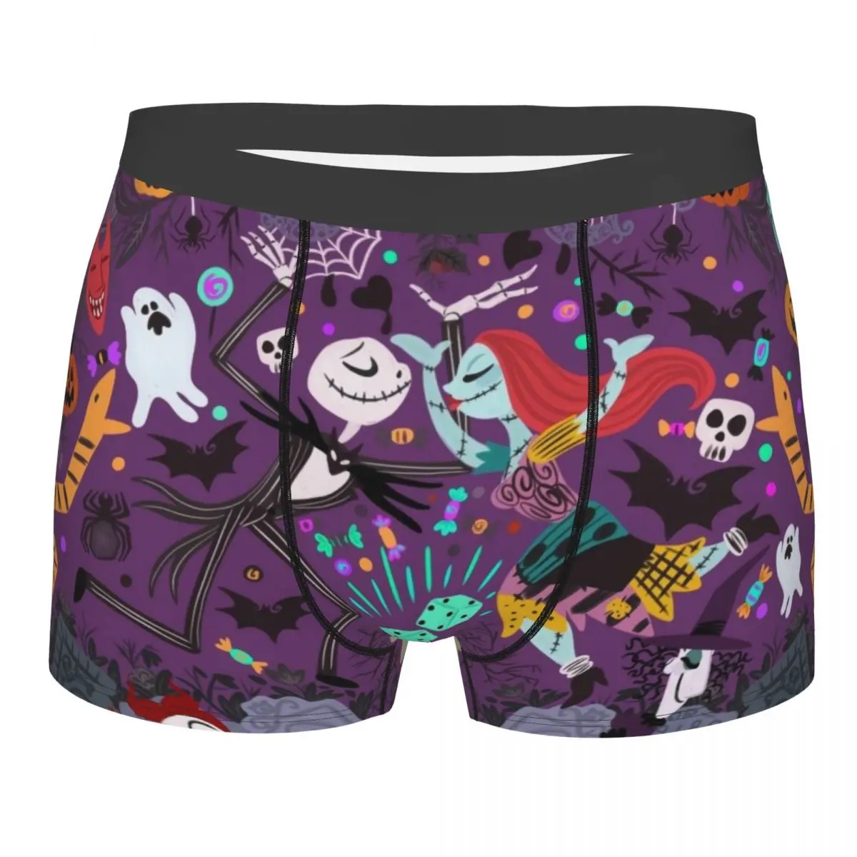 

Мужское крутое нижнее белье «Кошмар перед Рождеством» Джек Салли, трусы-боксеры, мужские дышащие шорты, трусы