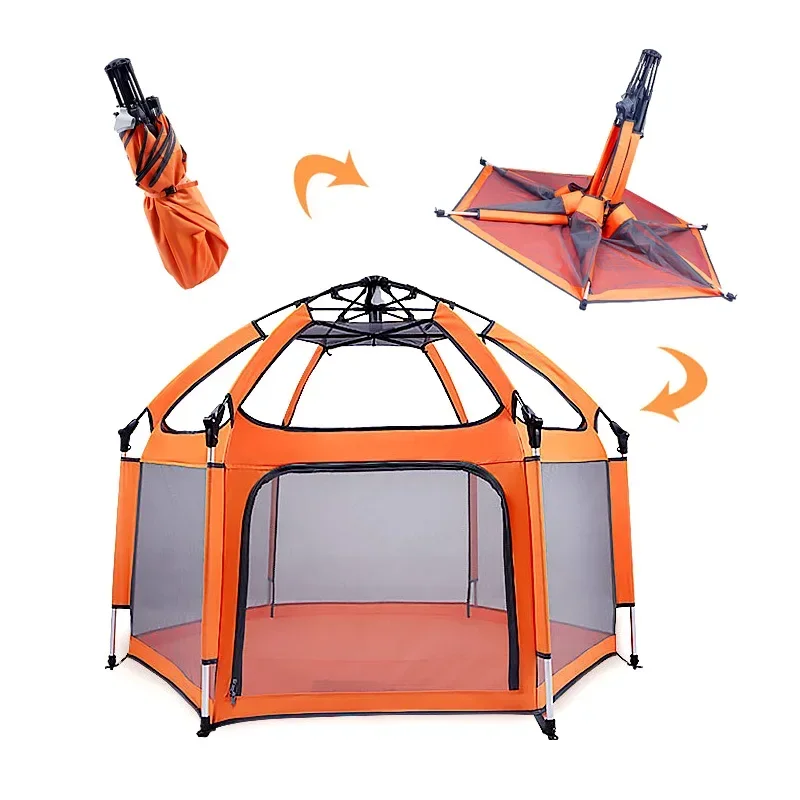 

A for Kids Canopy Baby Play Pen, Baby Fences Indoor Playpen, Baby Playpen With Gate/