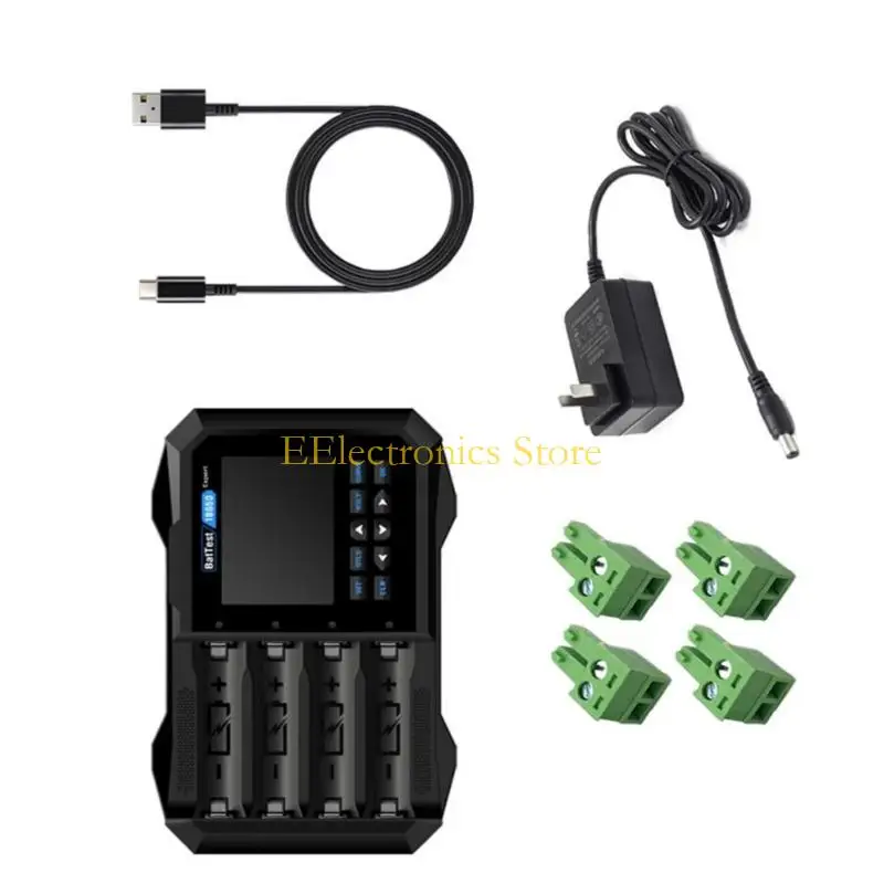 B03C Battery Analyzers 4 Slot Featuring Internal Resistance Test Capacity Measurement