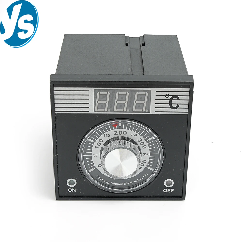 Digital Oven Temperature Controller TEL96-9001 0-400℃ Dial Type Thermostat for Commercial Electric Oven Food Baking Equipment
