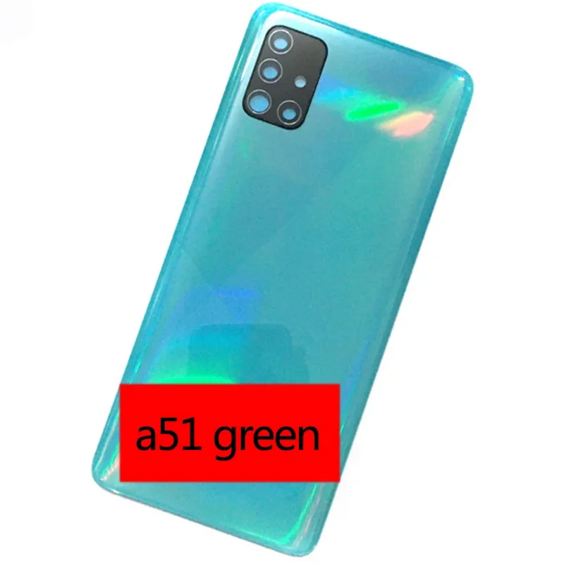 For Samsung Galaxy A51 A515 A71 A715Phone Housing Case Battery Back Cover Rear Door Cover Panel Chassis Lid Camera Lens