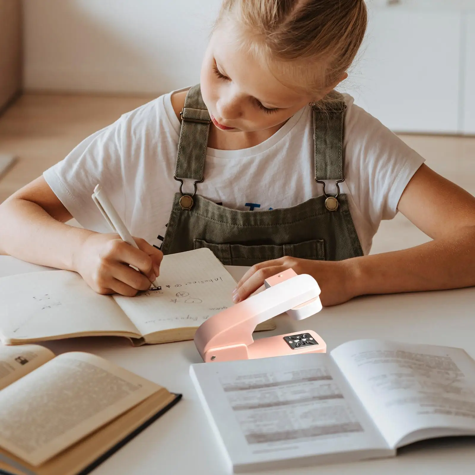 デスク用ホッチキス 360 度回転製本ホッチキス 20 枚容量マルチアングルホッチキスデスクアクセサリー用