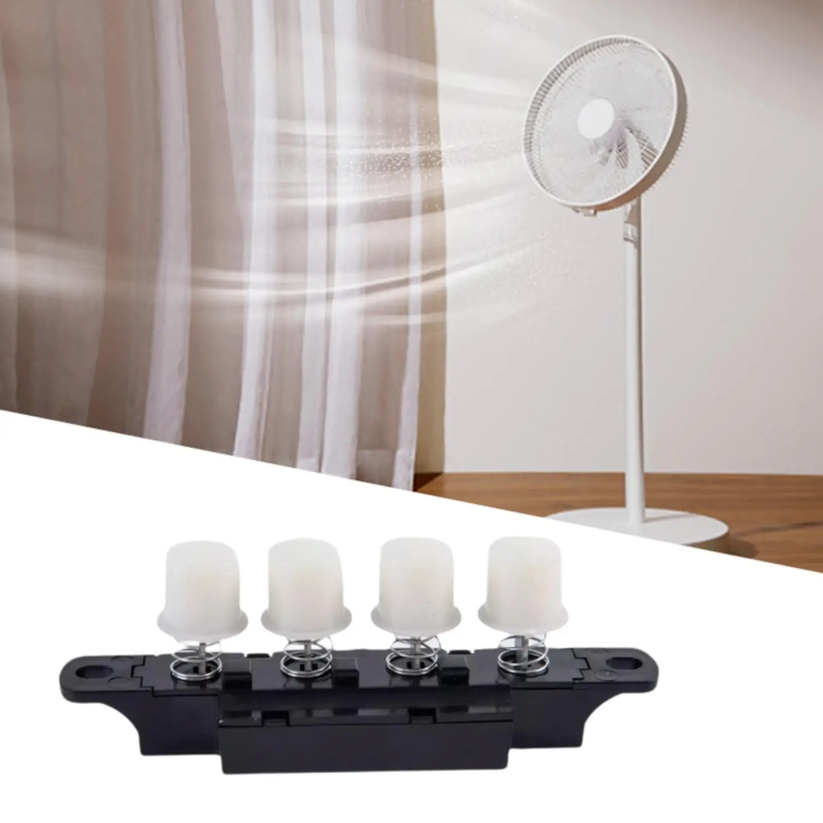 2-6pack Electric Fan Button Switch 4 Position Keyswitch Piano Key Design Gear