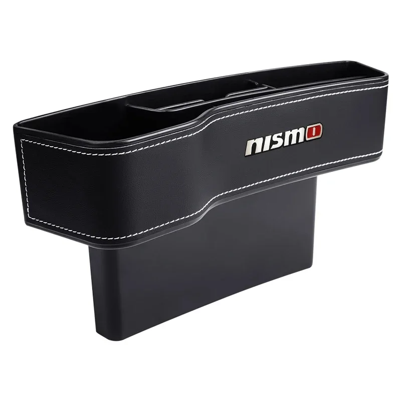 Car Goods PU Leather Car Seat Crevice Storage Box For Nissan Nismo X-trail Almera Qashqai Tiida Patrol Y62 Teana J32 Skyline V36