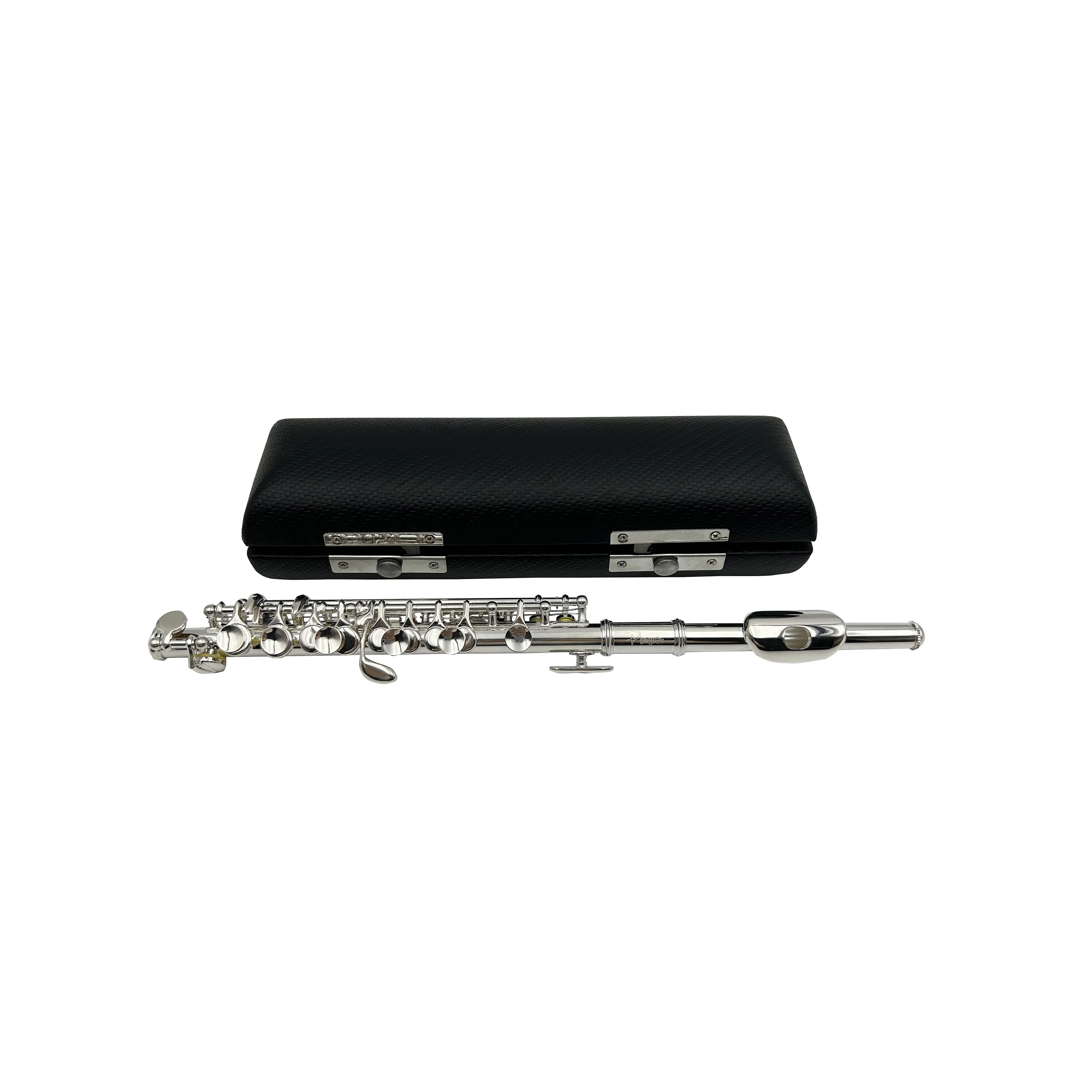 Best-Selling JYPC202S 16-Hole Piccolo Flute Silver Cupronickel Body With OEM Closed Nose Leather Case Professional Piccolo