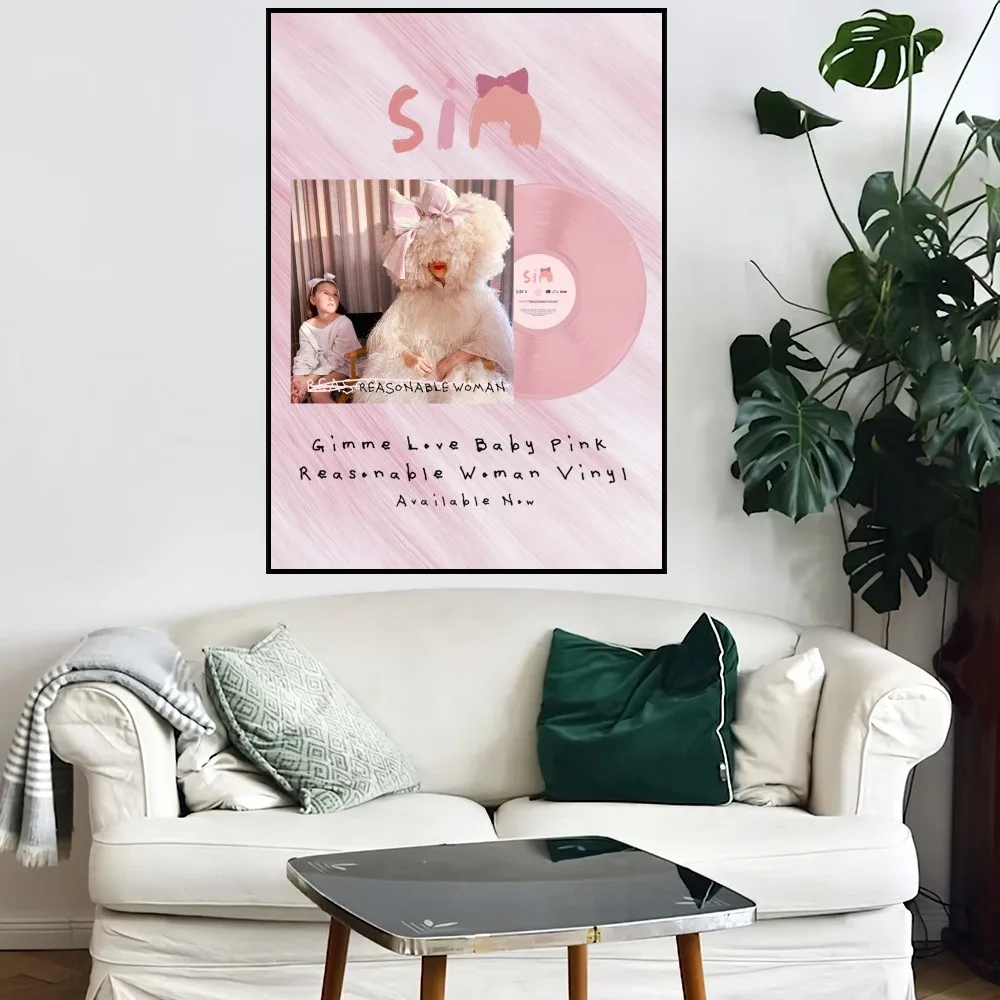 Singer Sia Reasonable Woman P Poster Small Bar Coffee House Decor Aesthetic Art Wall Painting Stickers Indoor