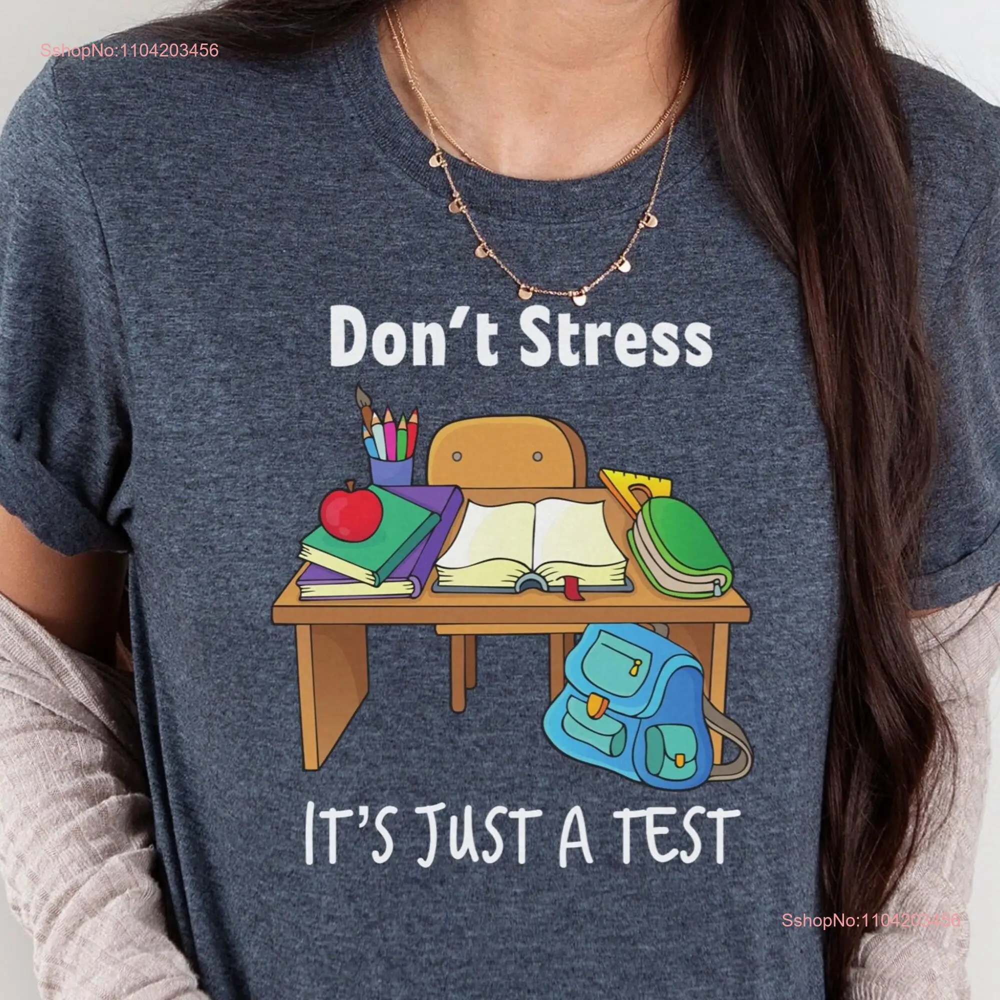 Testing Day T Shirt Funny Teacher STAAR State Teachers Test Exam long or short sleeves