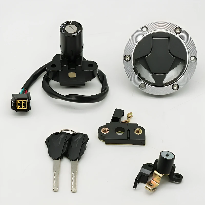 Motorcycle Electric Door Lock Gas Tank Lock Key Embryo For Loncin VOGE CU525 LX500-3A LX500-3C Set of Lock Replacement Parts