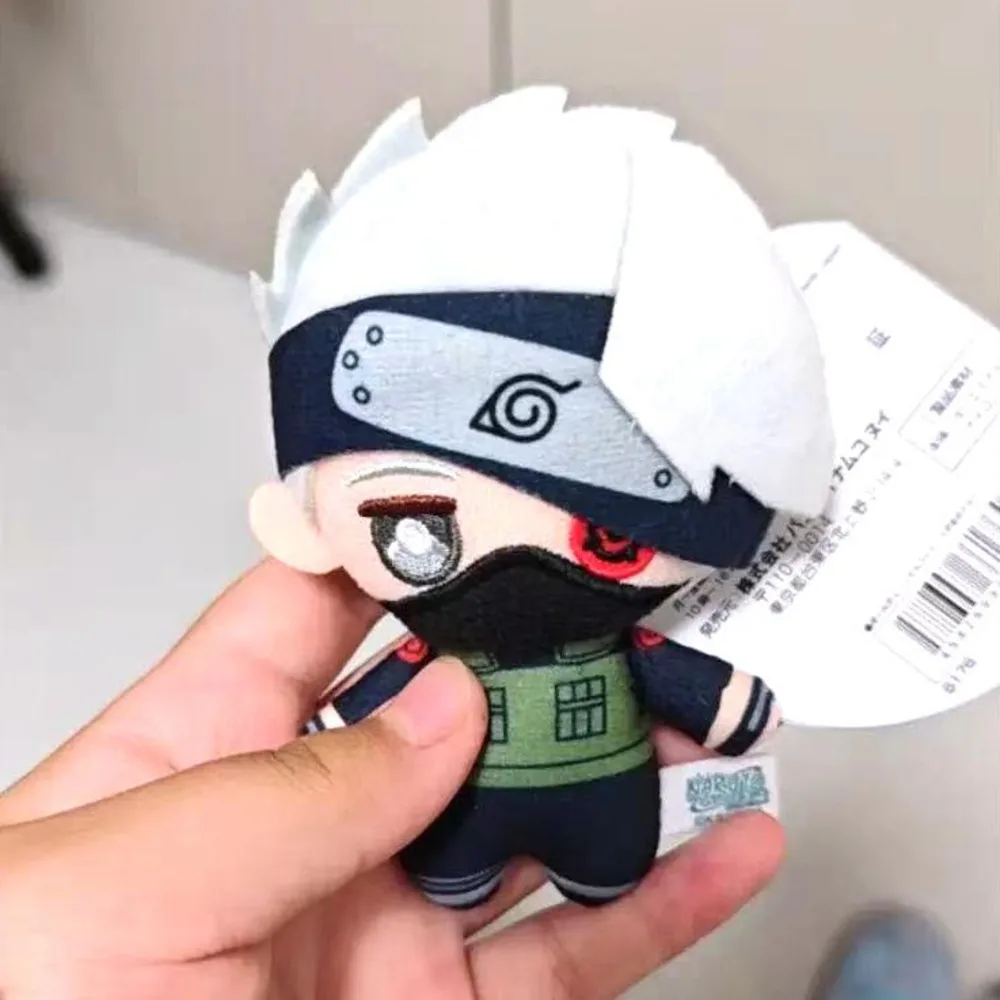 10cm 나루토 플러시 장난감 애니메이션 피규어 우치하 사스케 귀여운 인형 키링 배낭 참 장식 어린이 생일 크리스마스 선물