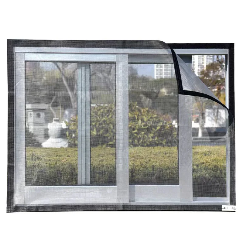 Customizape size anti-mosauito windowscreen self adhesive window mosquito netsummer insect proof door mosquitonet forwindows