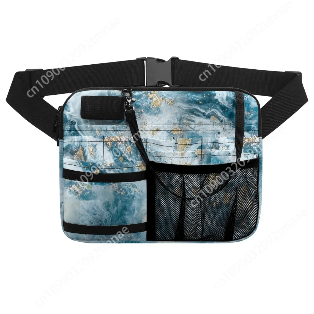 Blue Marble Custom Casual Adjustable Waist Bag Nursing Tool Bags Multi Compartment Medical Pack Practical Bolsa Feminina   sac