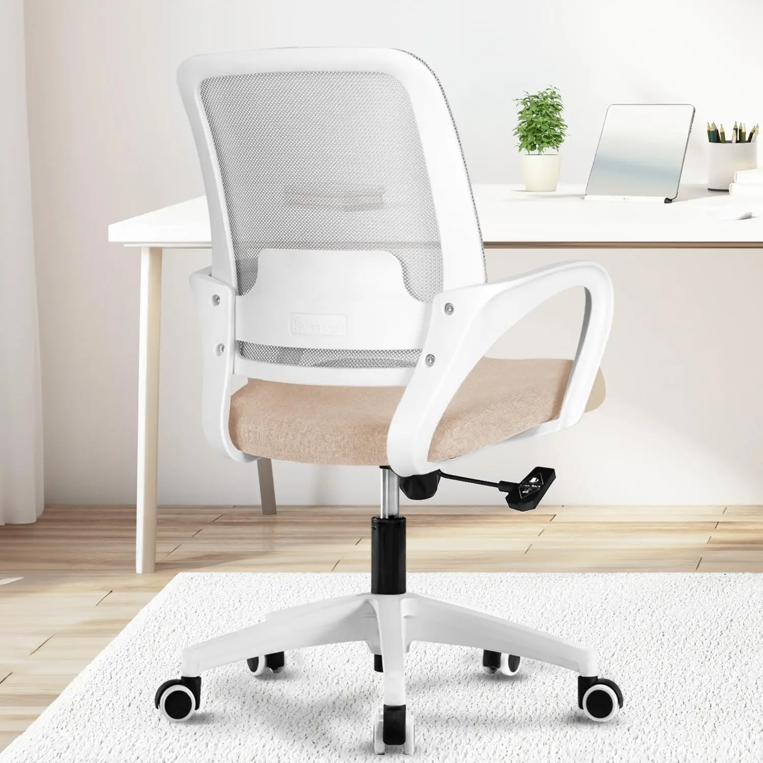 

Office Ergonomic Executive Computer Desk Chair, Mesh Lumbar Support Adjustable Height Rolling Wheels Swivel Comfortable Modern