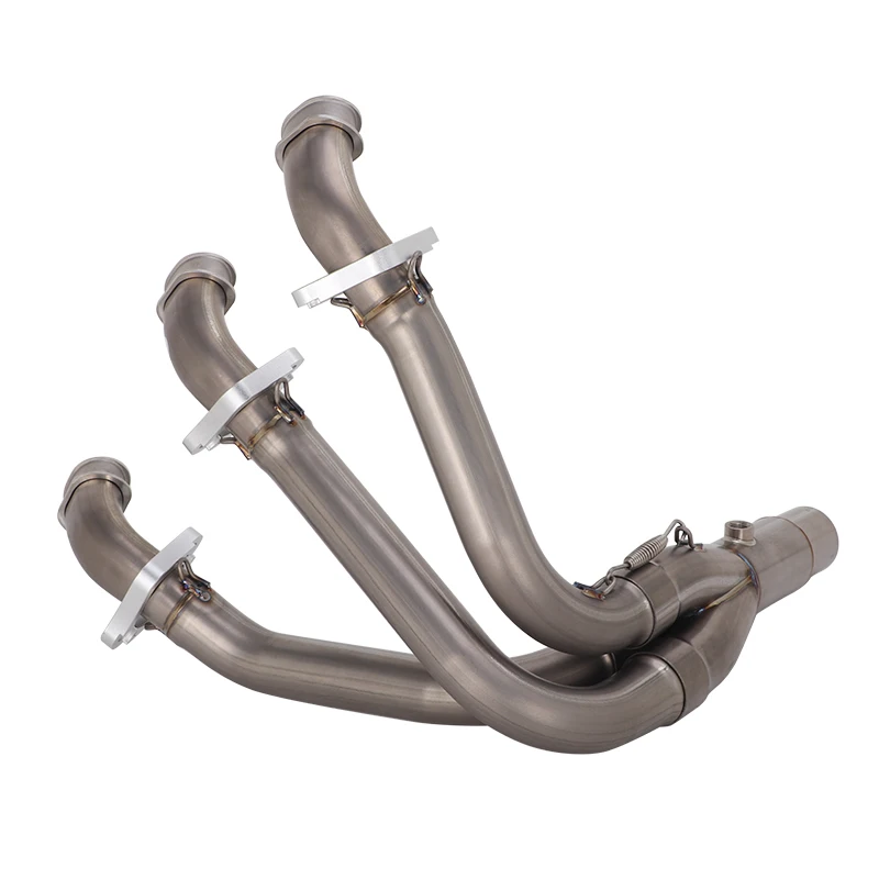 Slip on For Triumph Street Triple 765 S/R/RS Modified Escape Exhaust Front Pipe Slip-On Muffler Header Link Pipe Racing