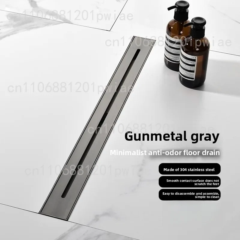 30cm/60cm/80cm 304 stainless steel shower floor drain long Linear drainage drain for hotel bathroom