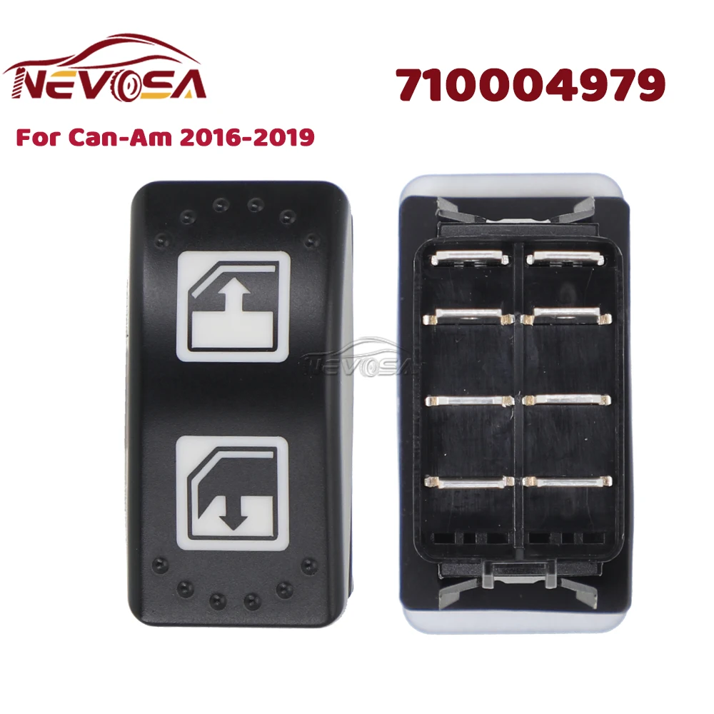 710004979 LH Power Window Switch Glass Button For Can-Am 2016-2019 Defender Defender Max HD8 HD10