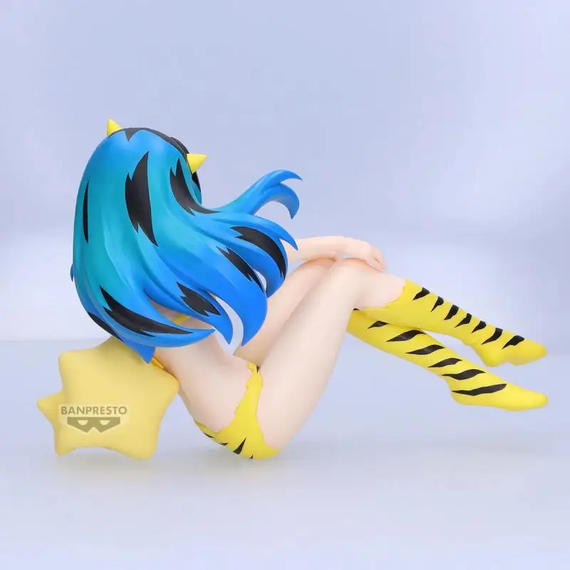 ของแท้ แบรนด์ใหม่ ไม่เคยเปิดใช้ ของสะสมจาก Bandai Banpresto ตัวละคร Urusei Yatsura Relax Time Lum ขนาด 13 ซม. ของตกแต่ง ของสะสม ของขวัญ ของเล่นพีวีซี
