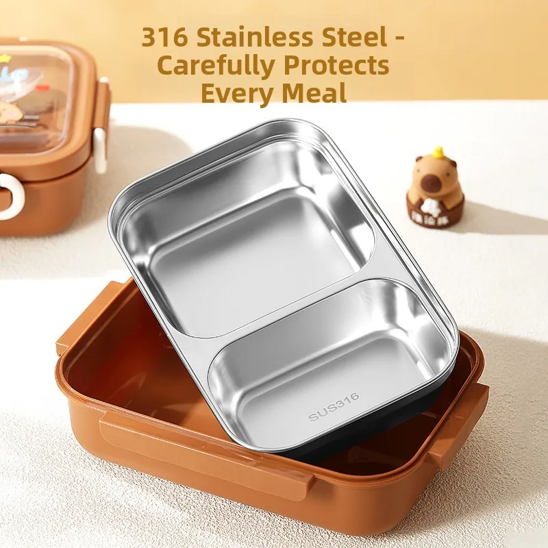 

Cute Stainl Steel Insulated Lunch Box for Primary School Students 23 Carents Children Take Home Meal Box